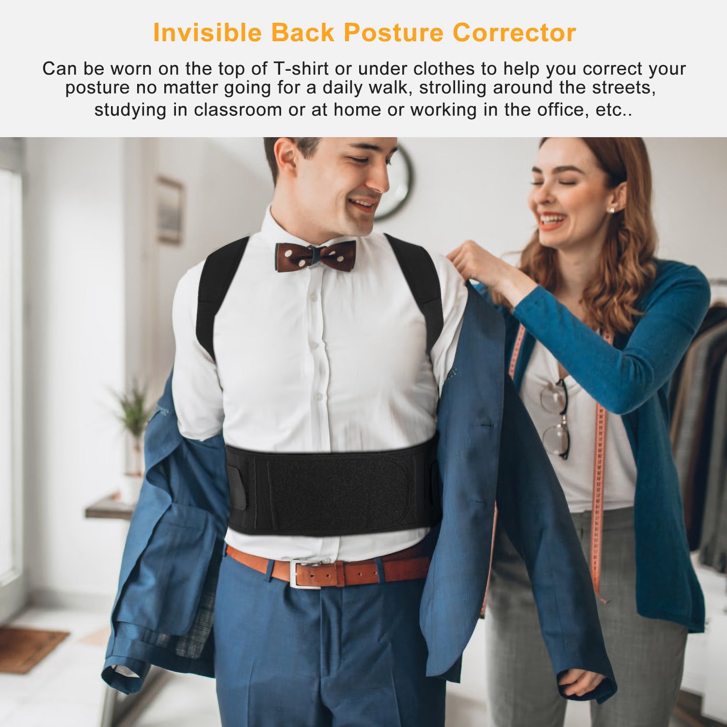 Magnetic Back Posture Corrector Brace With Lumbar Support - Ma boutique 2
