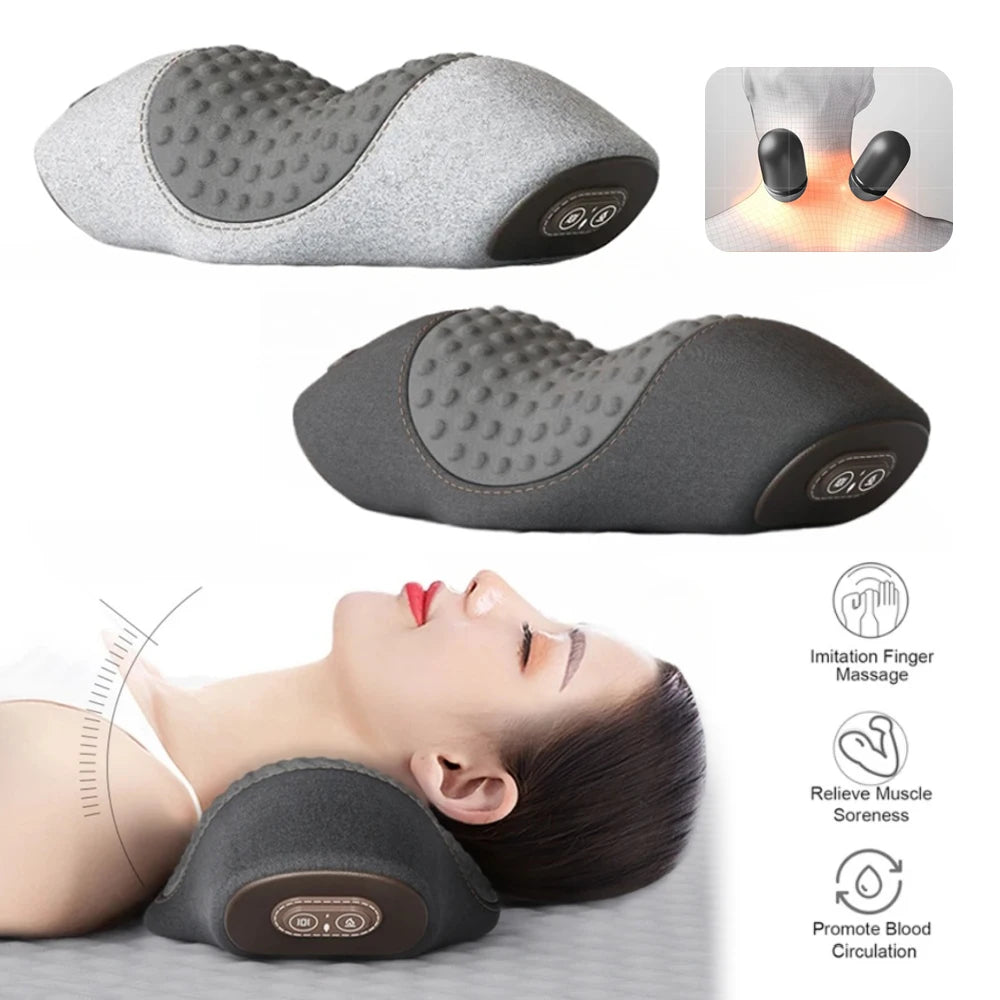 Orthopedic Neck Massager Pillow – Cervical Support