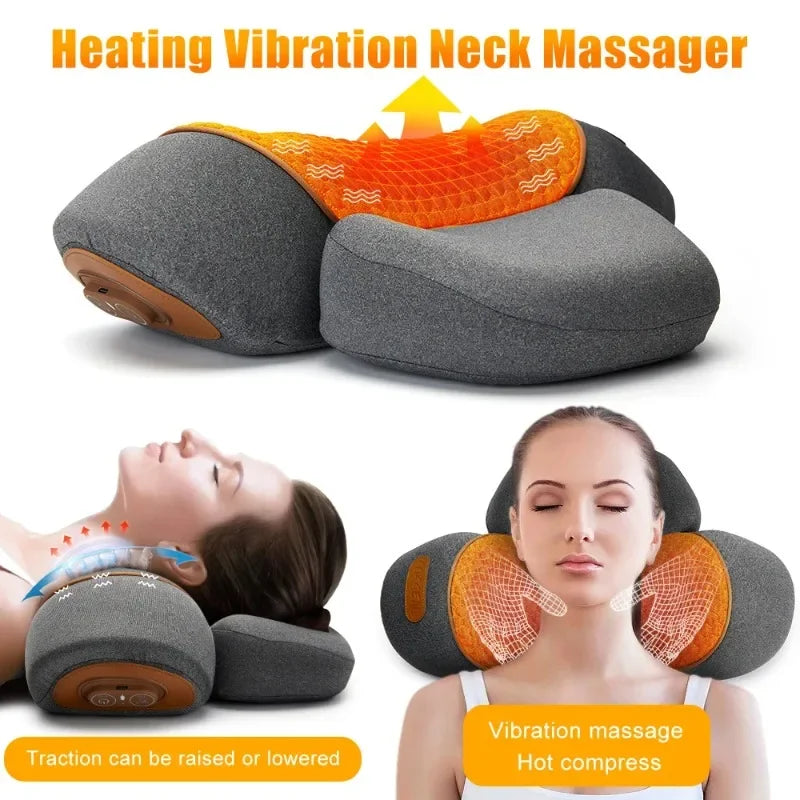 Orthopedic Neck Massager Pillow – Cervical Support