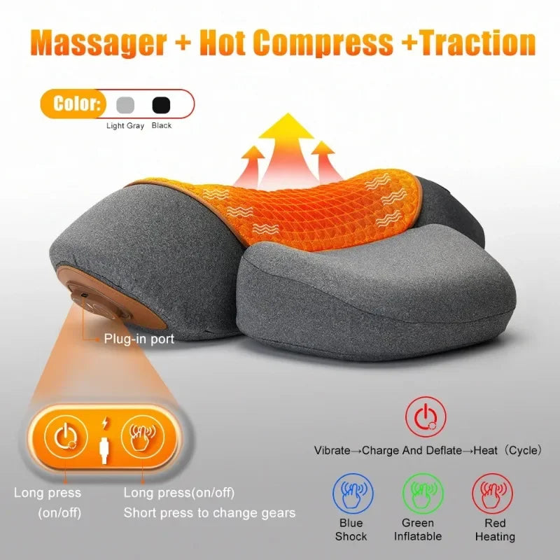 Orthopedic Neck Massager Pillow – Cervical Support
