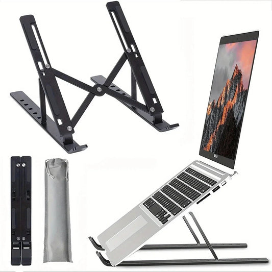 Adjustable Aluminum Laptop Stand – Foldable Desk Riser - Ma boutique 2
