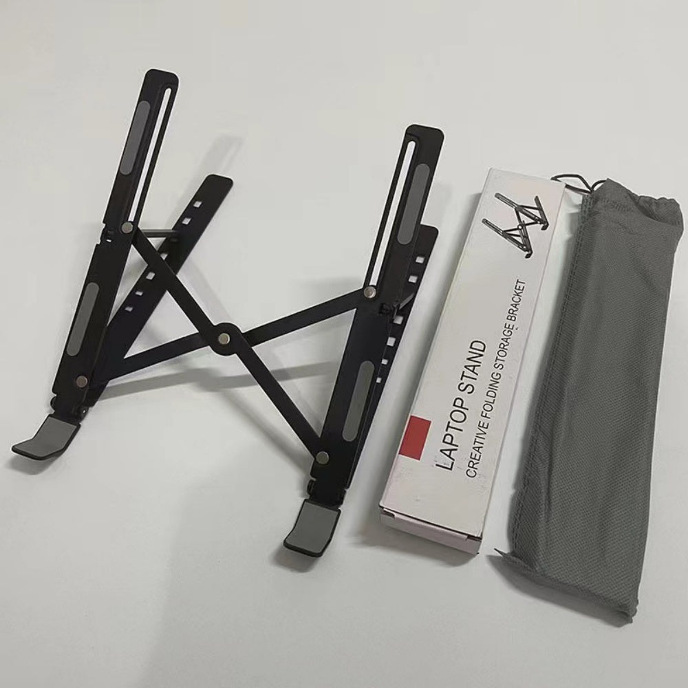 Adjustable Aluminum Laptop Stand – Foldable Desk Riser - Ma boutique 2