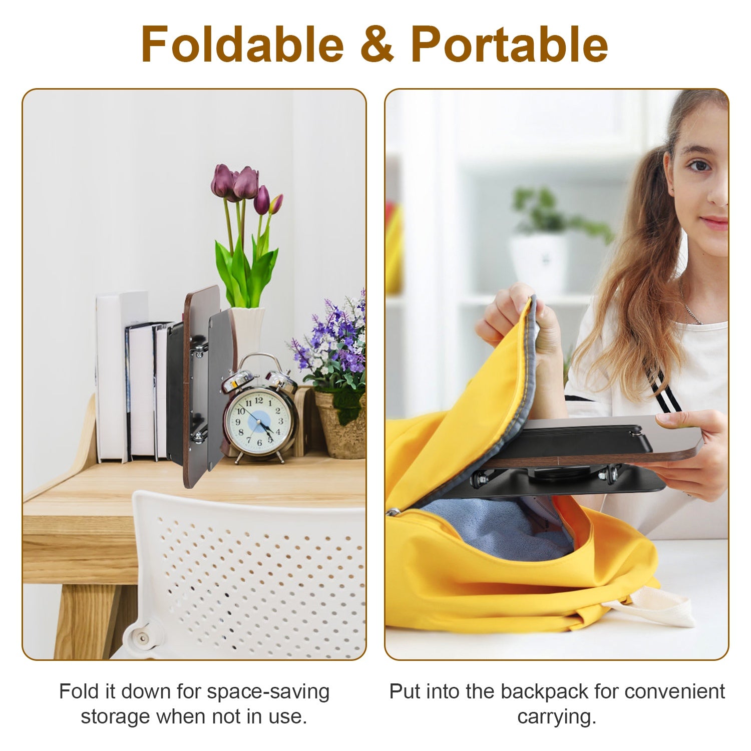 Adjustable Wooden Book Stand – 360° Rotating Reading Holder - Ma boutique 2